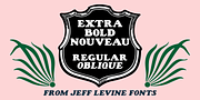 Extra Bold Nouveau, a Serif Font by Jeff Levine Fonts (Thumbnail 1 of 5)