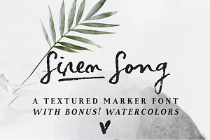 Siren Song font and texture pack, a Script Font by Ana's Fonts