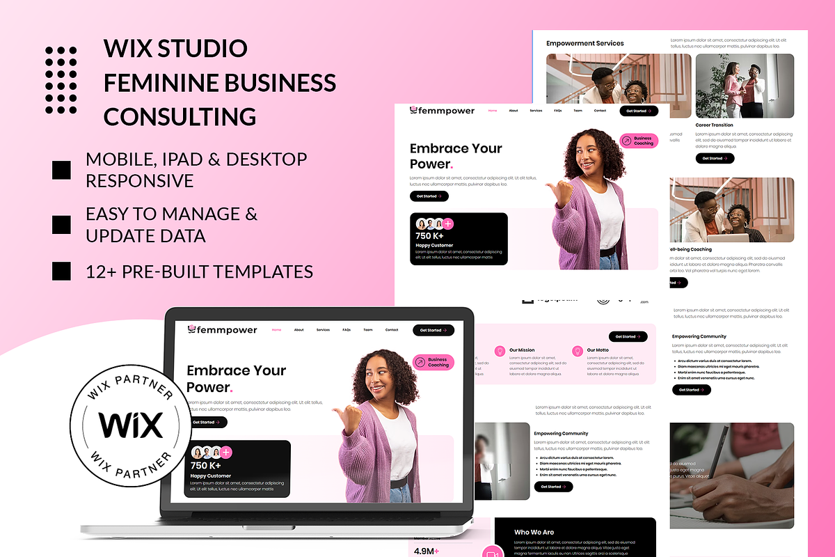 Wix - Feminine Business Consulting, a Wix Template by Wix Creative Themes (Photo 2 of 4)