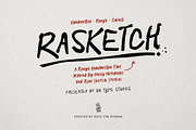 RASKETCH, a Handwritten Font by BBtypeStudios (Thumbnail 1 of 16)
