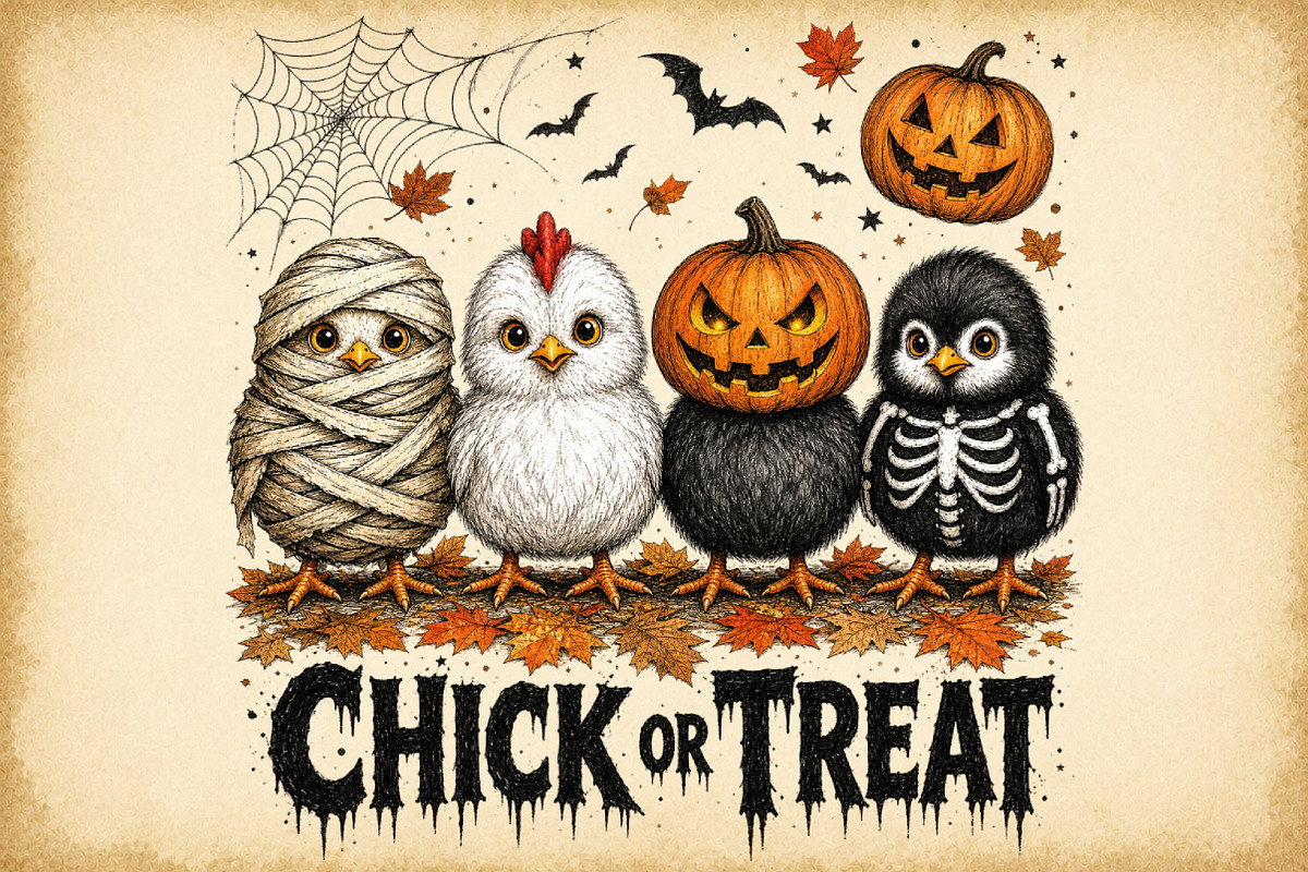 Funny Halloween Png Spooky Chicken, a Work Illustration by Sublimation Artist (Photo 1 of 9)