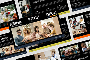 Abina : Pitch Deck Keynote, a Presentation Template by Punkl Camp