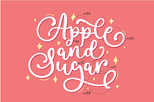 Apple And Sugar Font