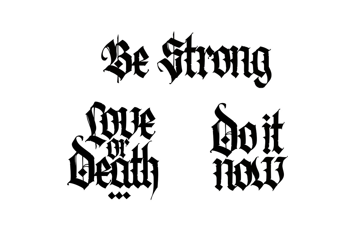 Gothic vector letters, an Object Graphic by GeekClick (Photo 7 of 7)