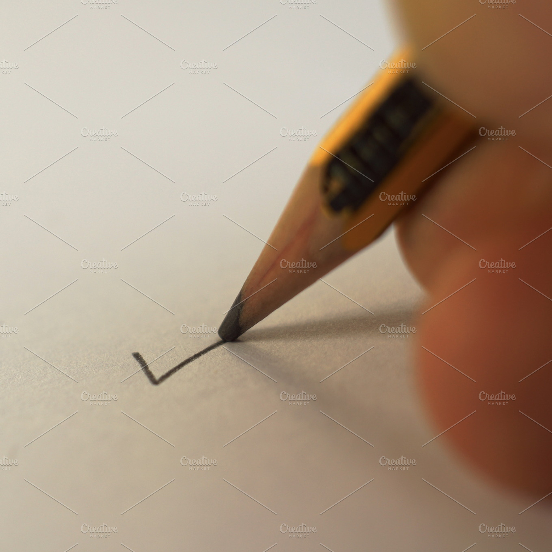 Yes stock photo containing pencil and close up, a Business Photo by ateliervonau
