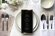 Black Gold Wedding Invitation Suite, an Invitation Template by Elegrad Design Agency (Thumbnail 2 of 9)