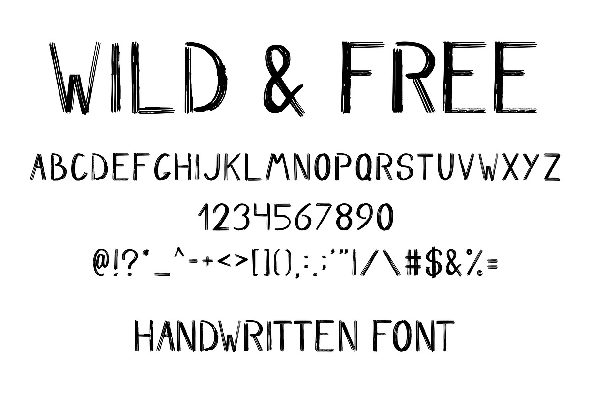 WILD & FREE Brush Font, a Script Font by Gennadi Digital Studio (Photo 10 of 10)