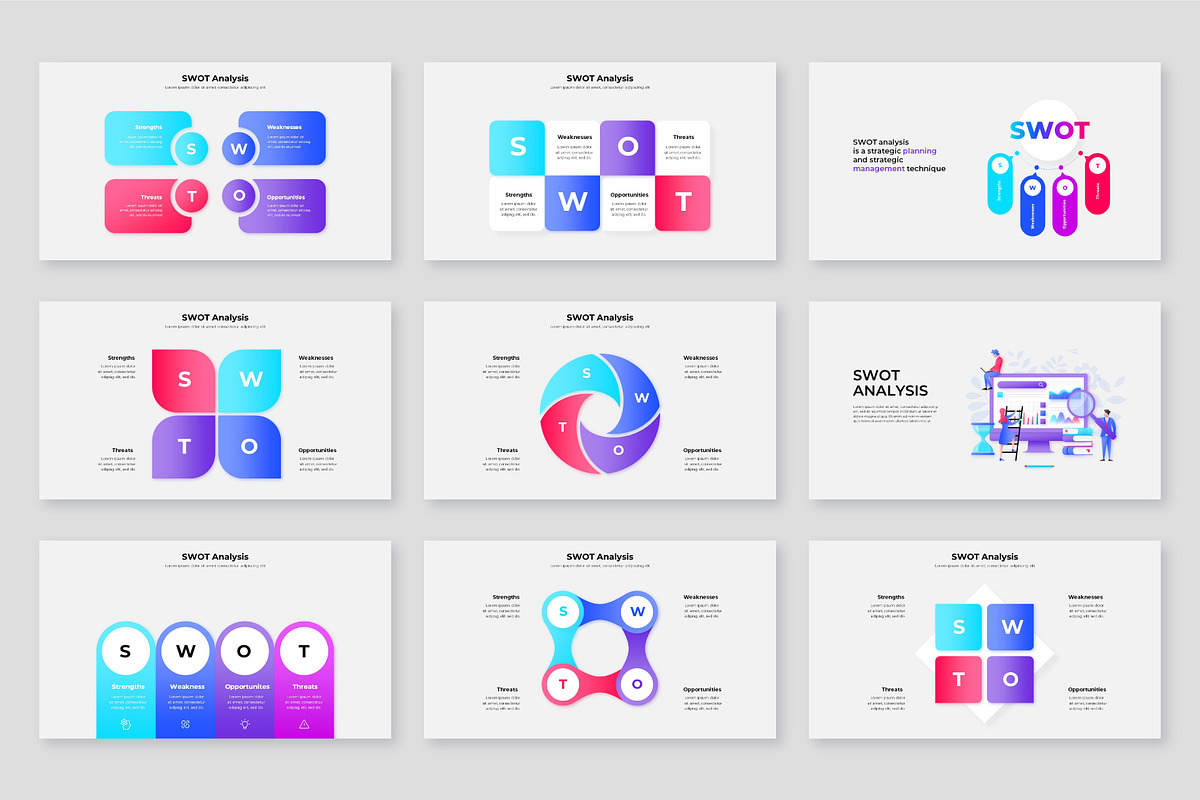 SWOT PowerPoint Presentation, a Presentation Template by Abert (Photo 6 of 9)