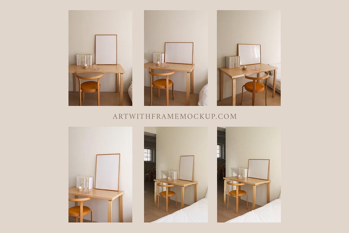 15 Nordic Frame Mockup, a Product Mockup by ArtwithFrame (Photo 4 of 6)