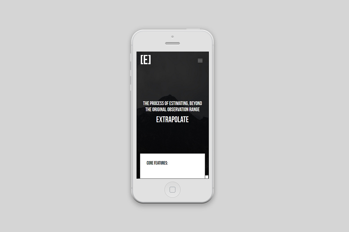 Extrapolate - Responsive One page, a HTML Template by Floor (Photo 3 of 3)