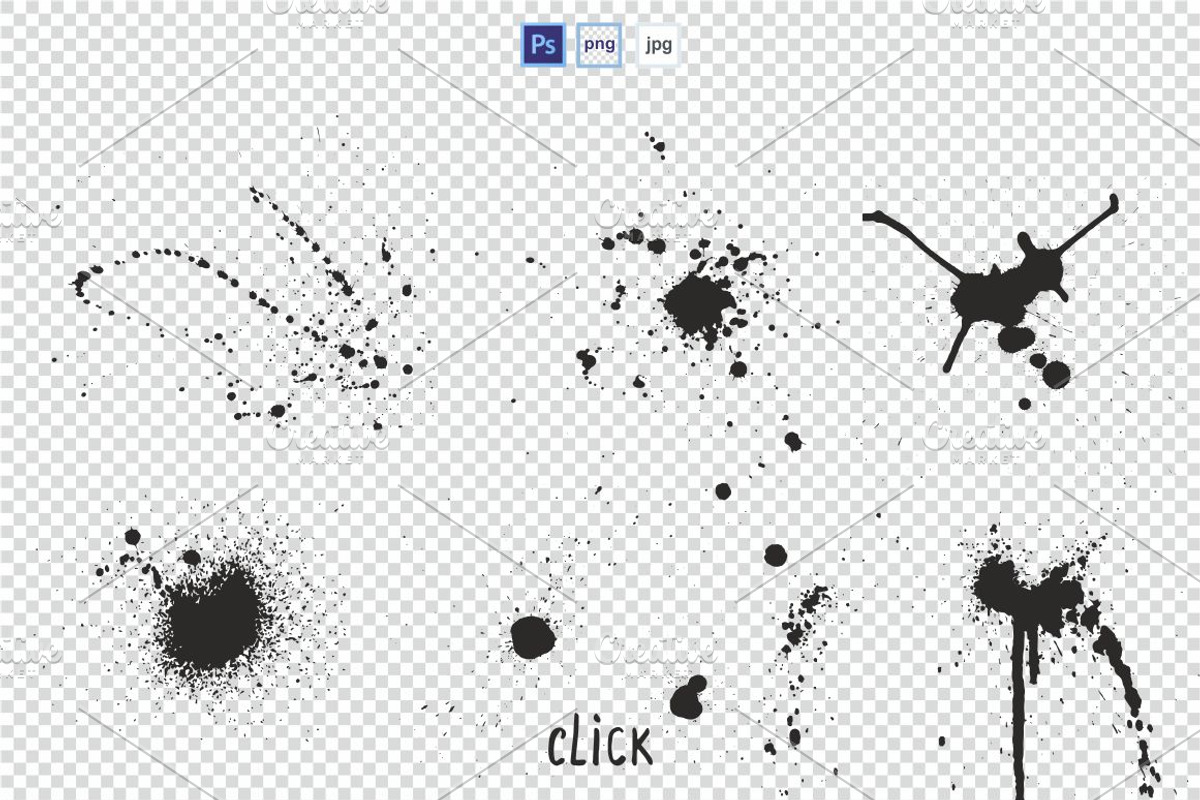 Hand-Drawn Ink Brushes Set, a Brush Add-On by ElenaKovalyova (Photo 4 of 4)