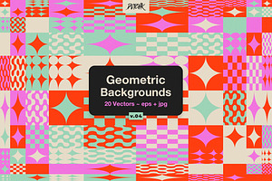 Geometric Vector Backgrounds V04