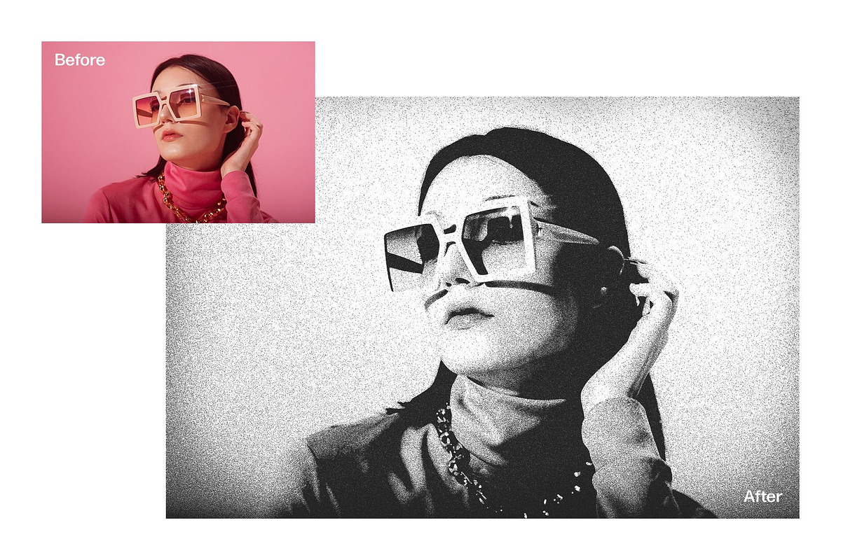 Grainy Black & White Photo Effect, a Layer Style Add-On by DesignerCandies (Photo 4 of 7)