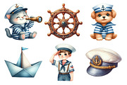 Cute Little Sailor Clipart, an Illustration by Daily.Designs (Thumbnail 3 of 5)