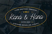 Kana & Hana - Monoline Script, a Script Font by Typefactoryco (Thumbnail 1 of 8)