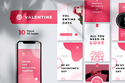 Happy Valentines Day Pinterest Post, a Social Media Template by Rahardi Creative (Thumbnail 1 of 6)