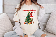 Vintage Christmas PNG, Merry & Brigh, an Illustration by Libby Wishes (Thumbnail 5 of 6)
