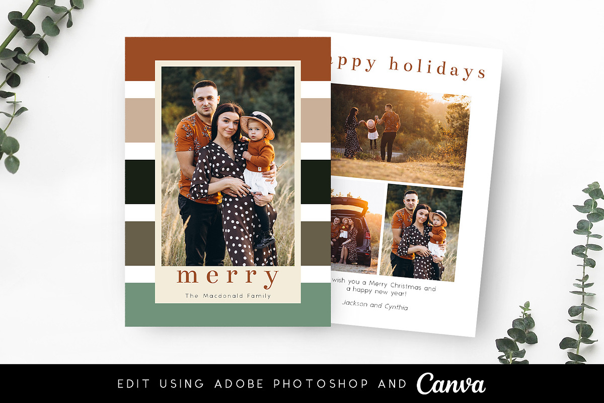 Christmas Card Template CC094, a Card Template by Always Templates (Photo 1 of 3)