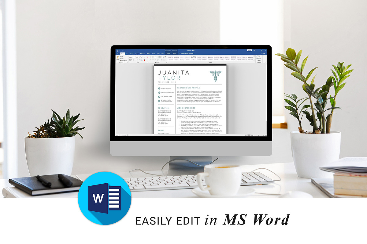 Nurse Resume Template Canva, a Resume Template by DesignDevisers (Photo 12 of 13)