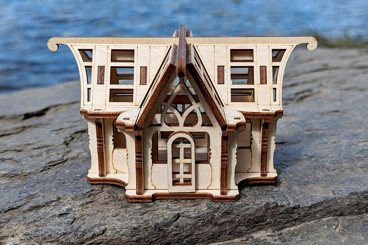 Small 3d Greenhouse - Laser Cut File, an Object Graphic by VectorPainter (Photo 3 of 14)