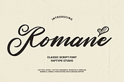 Romane | Classic Handwritten Script, a Handwritten Font by Ardana Creative (Thumbnail 1 of 11)