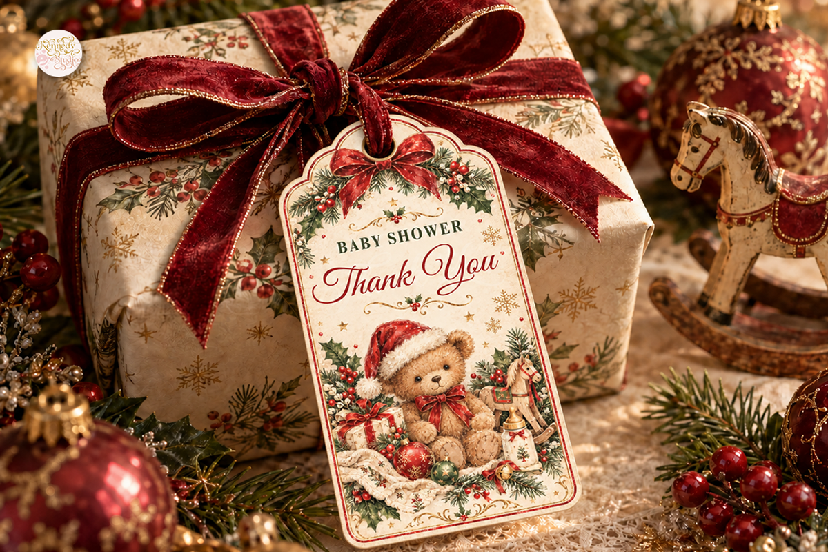 Christmas Baby Shower Bundle Canva, a Marketing Template by KennedyStudio (Photo 12 of 22)