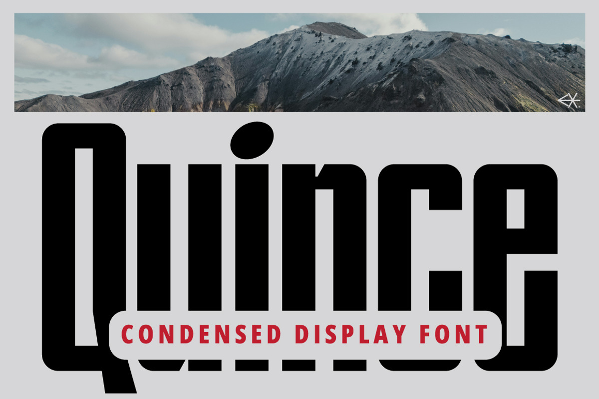 Quince Condensed Font, a Sans Serif Font by executypeStudio (Photo 1 of 11)