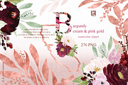 Burgundy flowers USA states, an Illustration by LABFcreations (Thumbnail 5 of 10)
