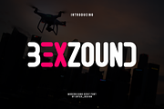 Bexzound Font, a Sans Serif Font by albert_kalingga (Thumbnail 1 of 6)