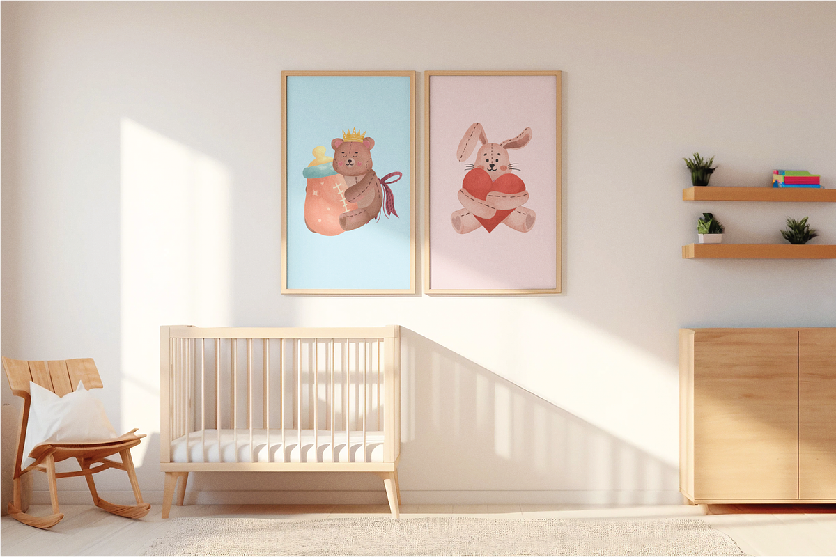Playful Bunny & Bear, an Animal Illustration by Berdansabersama (Photo 9 of 10)