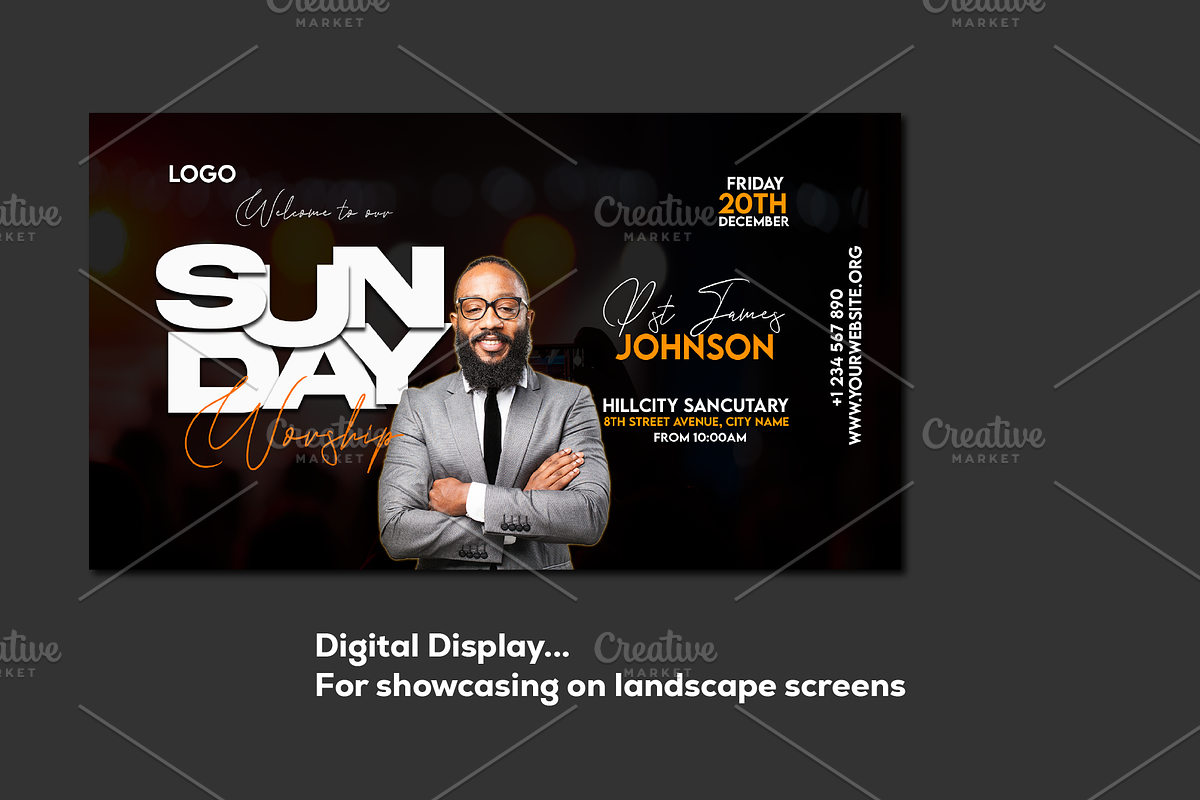 4-in-1 Church Flyer Template, a Flyer Template by Sipi_Graphics (Photo 4 of 6)