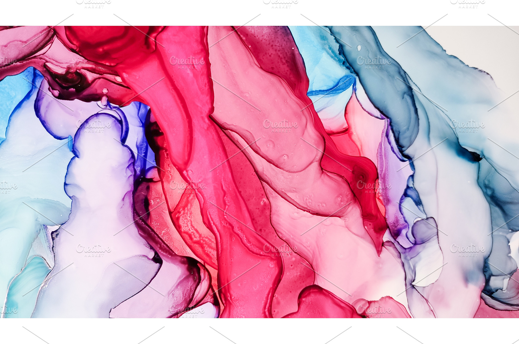 Alcohol ink. Contemporary Landscape, a Holiday Photo by Holo Art