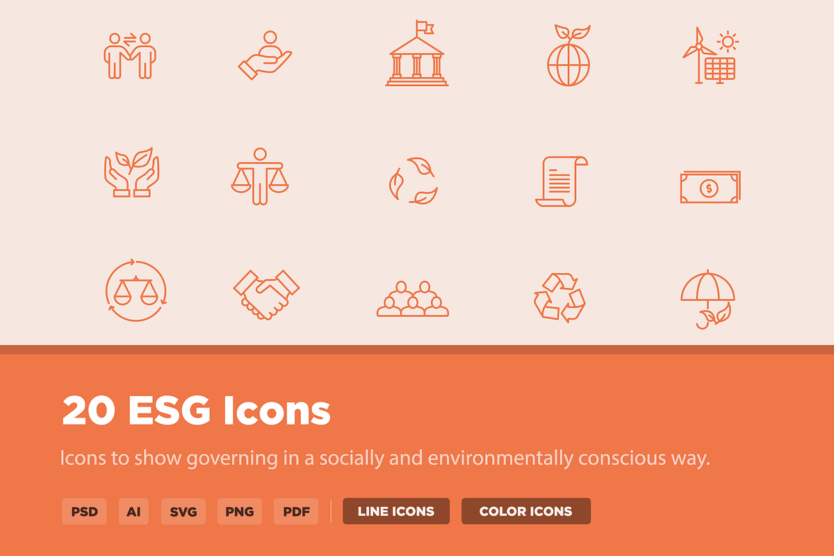 20 ESG Icons, an Icon by Creative VIP