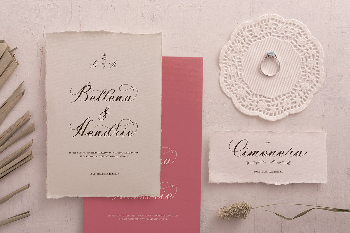 Quentine – Elegant Calligraphy Font, a Script Font by Krismagraph (Photo 3 of 10)