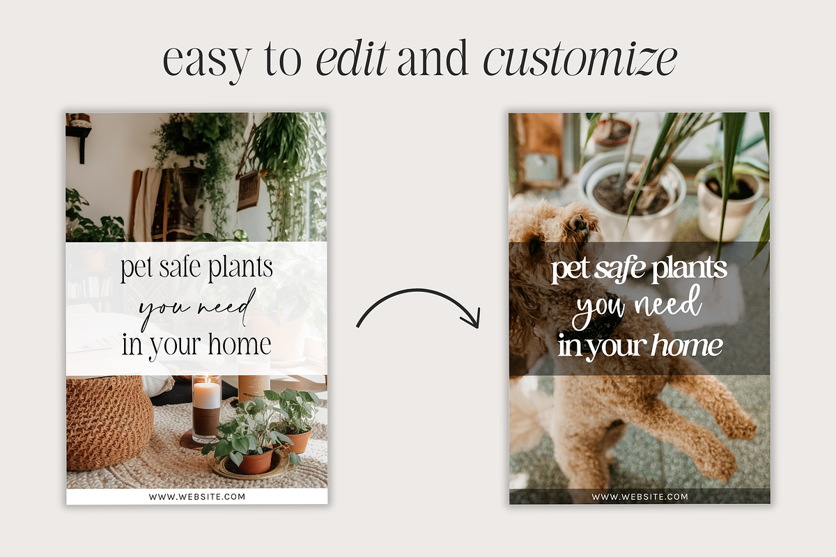 Green Pinterest Canva Templates, a Social Media Template by thebrandcove (Photo 3 of 6)