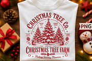 Christmas Tree Farm Vintage PNG, a Seasonal Illustration by Creative Art (Thumbnail 1 of 3)