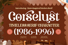 Corselust Modern Retro Serif