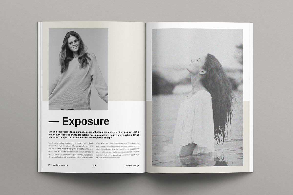 Digital Photo Album Book Template, a Brochure Template by E-Type (Photo 4 of 10)