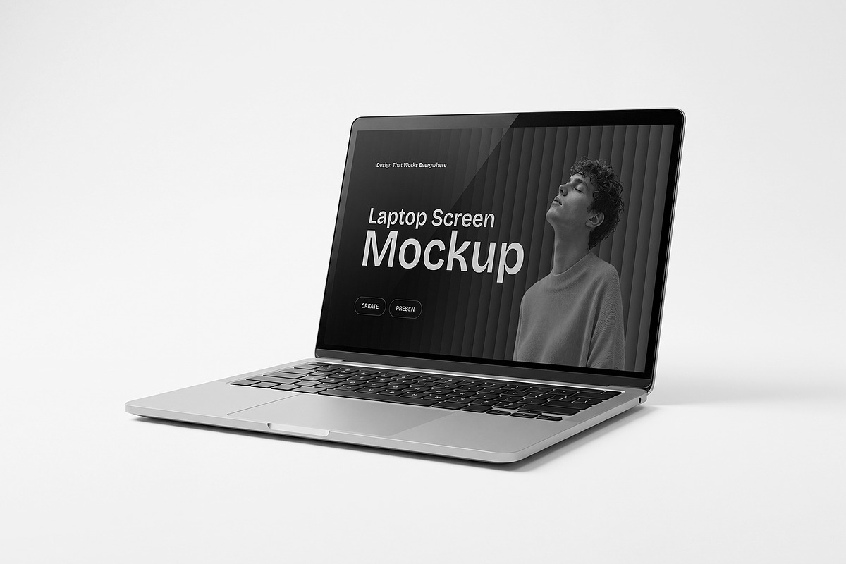 Editable Laptop Screen Mockup