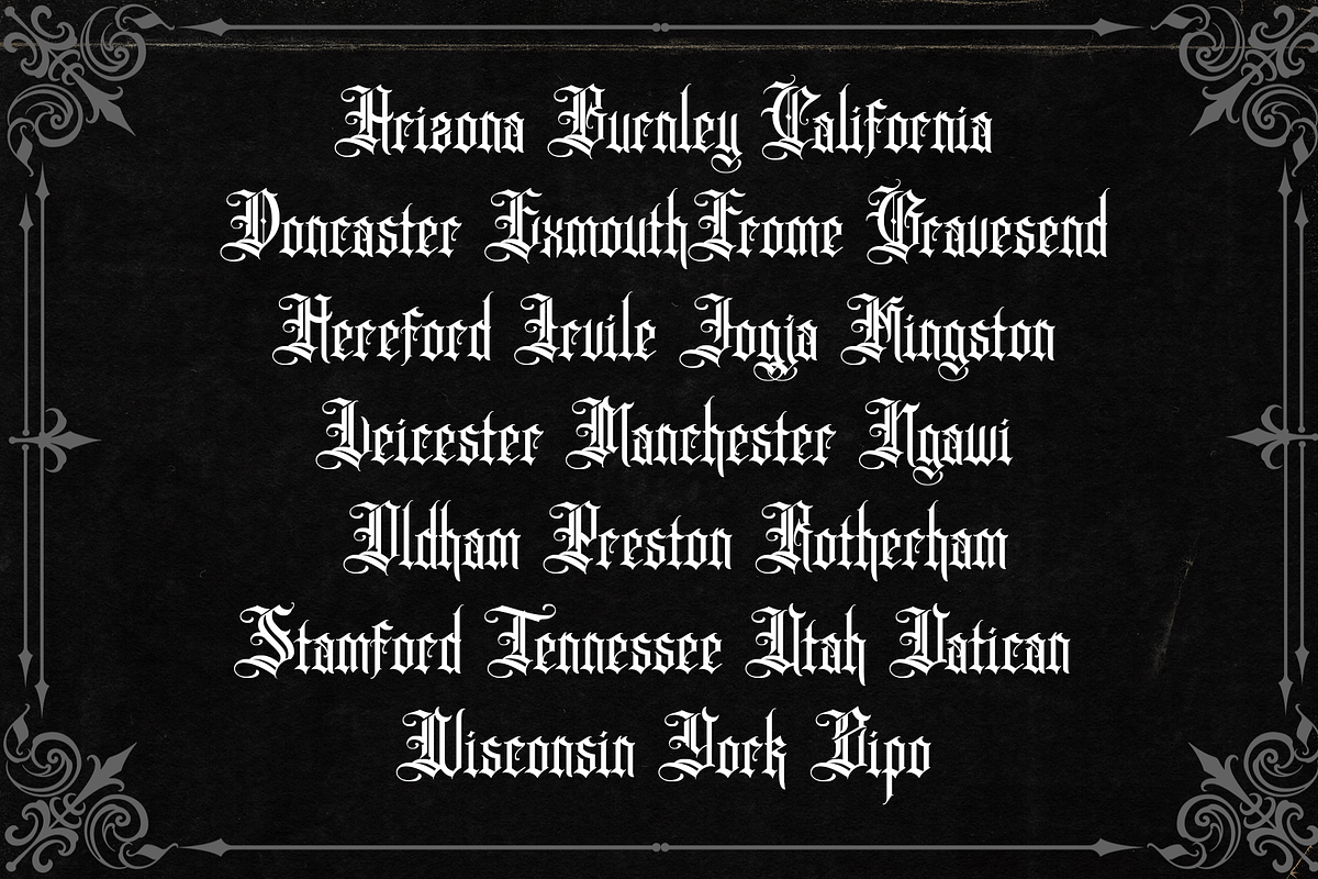King Butcher, a Blackletter Font by dansdesign (Photo 4 of 6)