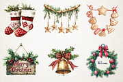 Christmas Decor Clipart, an Illustration by RobertsArt (Thumbnail 4 of 7)