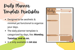 Daily Planner Template Printables