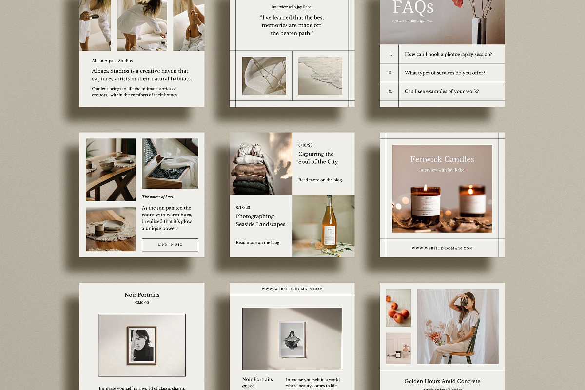 Alpaca Social Media Kit, a Social Media Template by Ruben Stom (Photo 6 of 19)