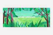 Nature landscape background, a Decorative Illustration by Good Studio (Thumbnail 3 of 4)
