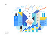 Memphis Business, vector illos, a Templates & Theme by Grivina's shop (Thumbnail 11 of 27)