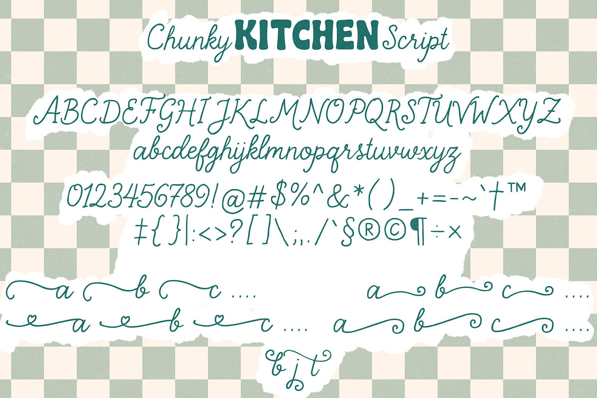 Chunky Kitchen Font Duo, a Handwritten Font by deadlock studio (Photo 10 of 14)