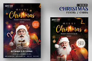 Merry Christmas Flyer Card Template, a Flyer Template by PixelsDesign (Thumbnail 1 of 3)
