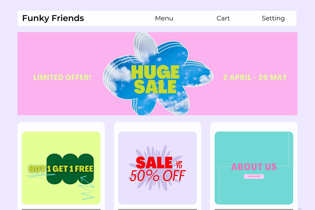 Bold Web Banners Templates, a Landing Page Template by Hell Yeah Designs (Photo 3 of 6)