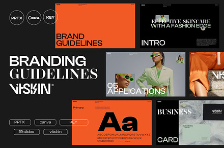 VITSKIN - Brand Guidelines Pack, a Presentation Template by Dirtytemp Studio