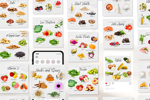 Nutrition Benefit Infographics Canva